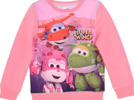 Super Wings Sweatshirt Pink on Sale