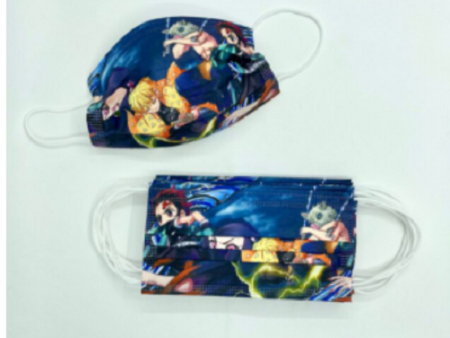 Anime Demon Slayer Disposable Face Mask x10 Supply