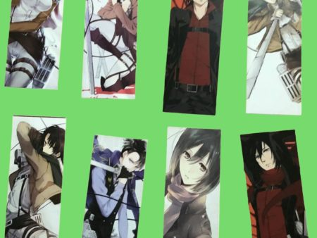 Anime Attack on Titan Characters Bookmarks x8 For Discount