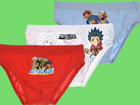 Bayblade Burst 3 Pair of Briefs Knickers Online now