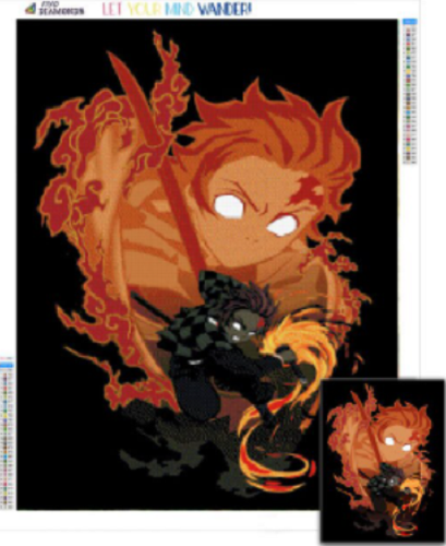 Anime Demon Slayer 5D Diamond Art Painting Online Hot Sale