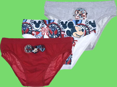 Mickey Mouse 3 Pair of Briefs Knickers Supply