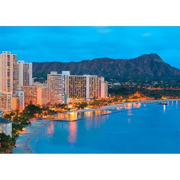 Waikiki, Hawaii by Day & Night - 3D Action  Lenticular Postcard Greeting Card - NEW on Sale