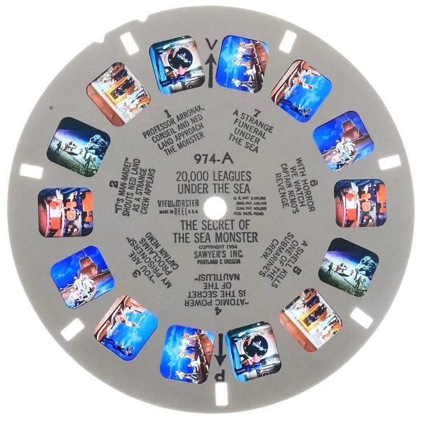 20,000 Legues Under the Sea - View-Master 3 Reel Packet - 1954 - vintage -  (B370-S4) Online