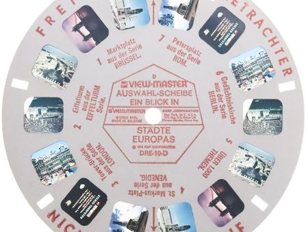 DRE-10-D - Ein Blick In Städte Europas - View-Master Demonstration Reel - 1972 - vintage - Online Hot Sale