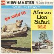 African Lion Safari -  View-Master 3 Reel Packet - Ontario, Canada - (A042-G5A) Online Hot Sale