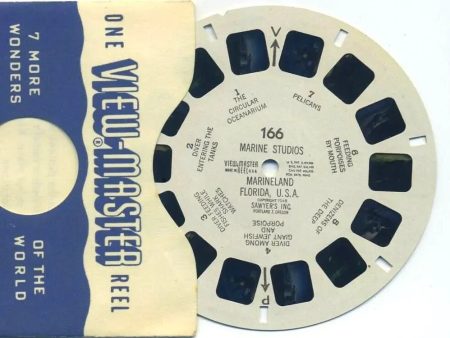 Marine Studios Marineland, Florida, U.S.A. - View-Master Printed Reel - vintage - (REL-166) For Cheap