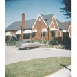 1951 Airflyte Nash Stereo Slide - in front of home - 5Perf Realist Glass Mount - vintage Online