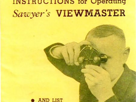 1st Edition - Sawyer s Instructions for Model A Viewer and Reel List Hot on Sale