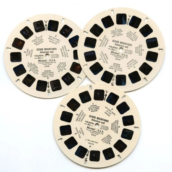 Ozark Mountains - View-Master 3 Reel Packet - 1950s views - vintage -  (ECO-OZA-MT-S3) For Sale