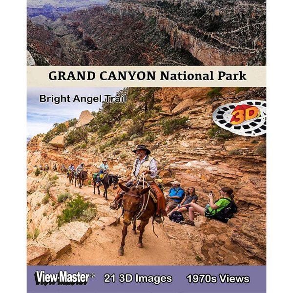 Grand Canyon National Park - Bright Angel Trail - 1970 s View-Master 3 Reel Set - vintage Online Sale