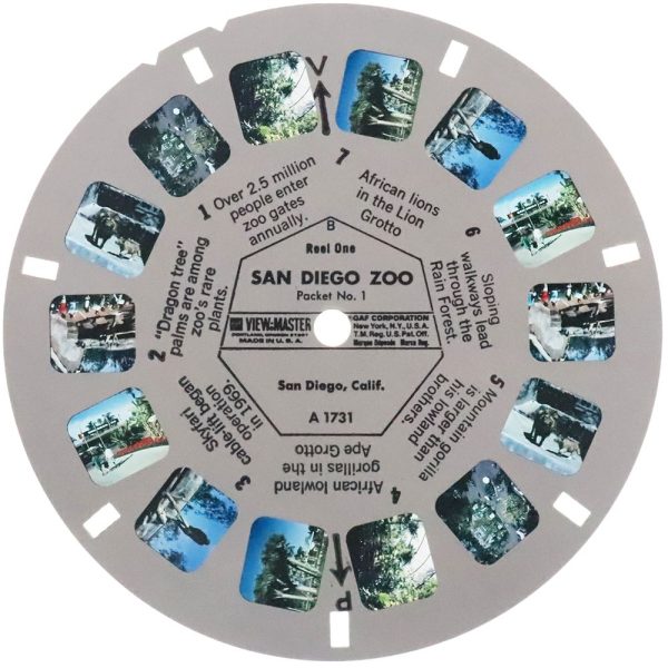 San Diego Zoo - View-Master 3 Reel Set - NEW Sale