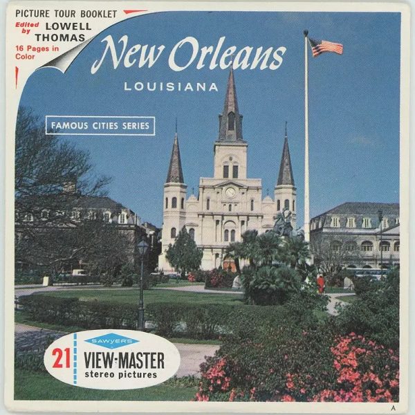 New Orleans - Louisiana - View-Master 3 Reel Packet - 1960s views - vintage - (A946-S6A) For Sale