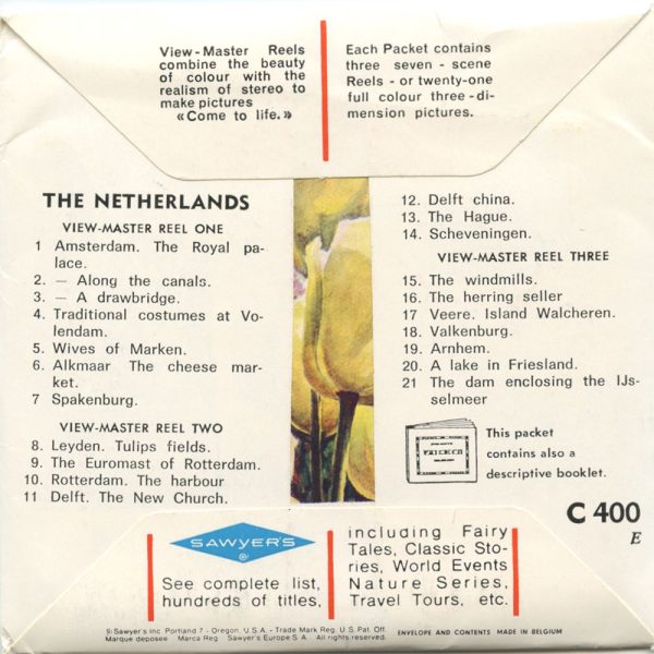 Netherlands - View-Master 3 Reel Packet - vintage - C400E-BS5 on Sale