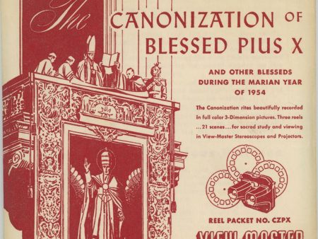 The Canonization of Blessed Pius X - View-Master 3 Reel Packet - 1950s - vintage - (PKT-CANON-S2) Discount