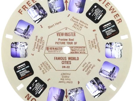 DR-52G - Famous World Cities - View-Master Single Reel - vintage - (DR-52-G) For Sale