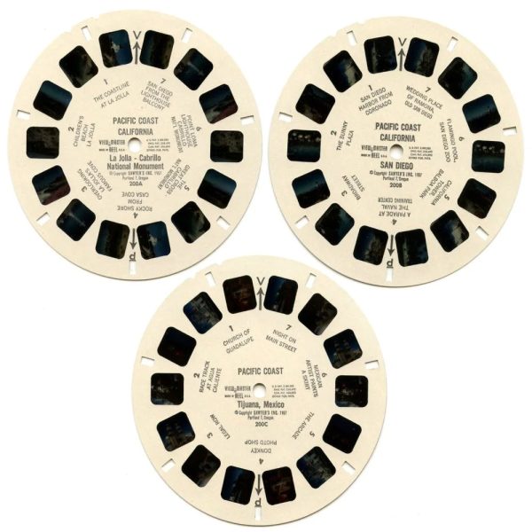 Pacific Coast - View-Master 3 Reel Packet - 1950s Views - Vintage - (PKT-PACIF-S3) Hot on Sale