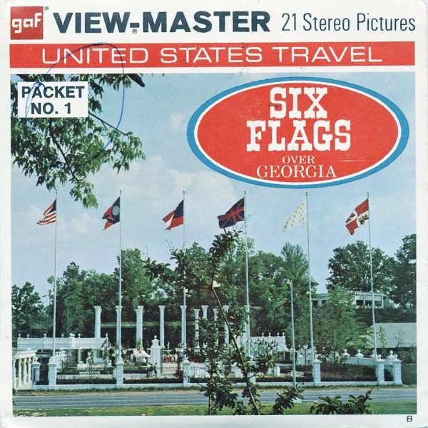 Six Flags over Georgia - View-Master 3 Reel Packet - vintage - (A917-G3B) Sale