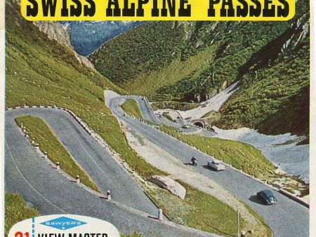 Swiss Alpine Passes - View-Master 3 Reel Packet - 1960s views - vintage - (ECO-C127-BS6) Online