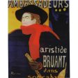 Henri de Toulouse-Lautrec- Ambassadeurs: Aristide Bruant - 3D Lenticular Postcard Greeting Card Online Sale