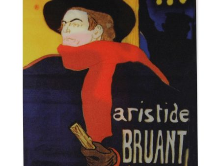 Henri de Toulouse-Lautrec- Ambassadeurs: Aristide Bruant - 3D Lenticular Postcard Greeting Card Online Sale