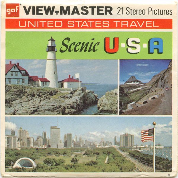 Scenic U.S.A. - View-Master 3 Reel Packet - 1960s views - vintage - A996-G3C Fashion