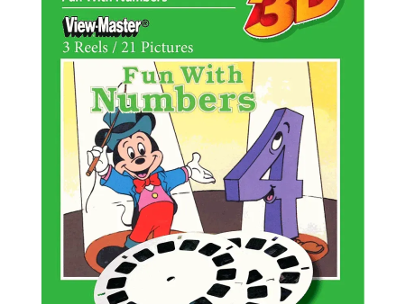 Disney Fun with Numbers - View-Master 3 Reel Set - NEW - 3029 Supply