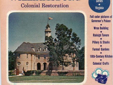 Williamsburg Colonial Restoration - Vacationland Serie - View-Master 3 Reel Packet - 1950s views - vintage - (WICORE-S3) Supply