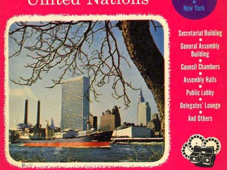 United Nations - New York - View-Master 3 Reel Packet - 1950s Views - Vintage - (PKT-UNI-NAT-S3) For Cheap