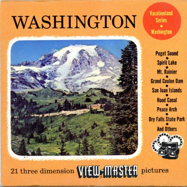 Washington - State - View-Master 3 Reel Packet - 1950s views - vintage - (PKT-WA123-S3) For Discount