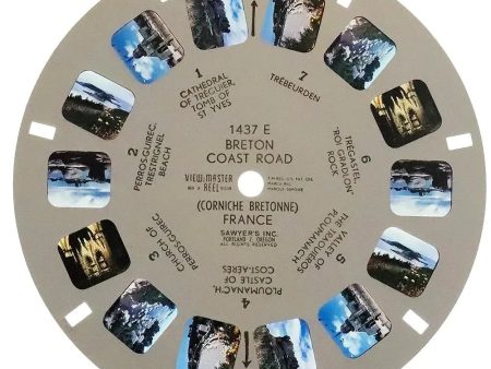 1437 E - Breton Coast Road France  - View-Master - Vintage Single Reel For Discount