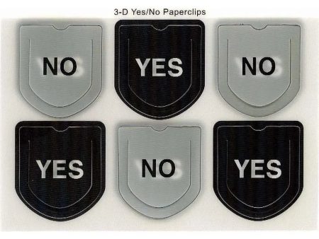 Yes & No Paperclip 3D Action Lenticular Postcard Greeting Card - NEW Hot on Sale