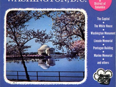 Washington, D.C. - Vacationland Series - View-Master 3 Reel Packet - 1950s views- vintage - (PKT-WASH-S3) on Sale