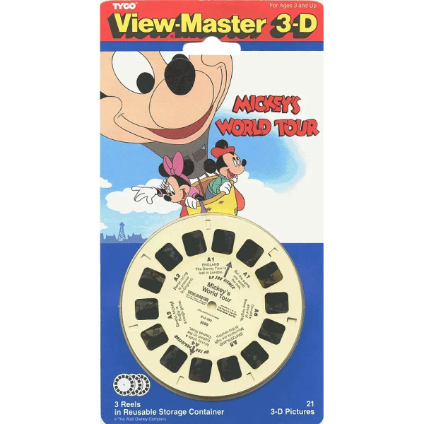 Mickey s World Tour - View-Master 3 Reel Set on Card - NEW - 3080 Sale