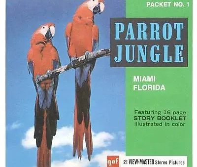 Parrot Jungle - Florida - View-Master 3 Reel Packet - 1960s - vintage - A965-G1B Online