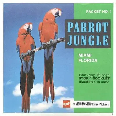 Parrot Jungle - Florida - View-Master 3 Reel Packet - 1960s - vintage - A965-G1B Online