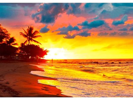 Beautiful Tropical Sunset - 3D Lenticular Postcard Greeting Card - NEW Supply