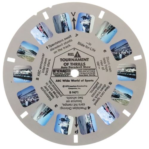 Tournaments of Thrills - View-Master 3 Reel Packet - 1960s - vintage - (B947-G1A) Online now