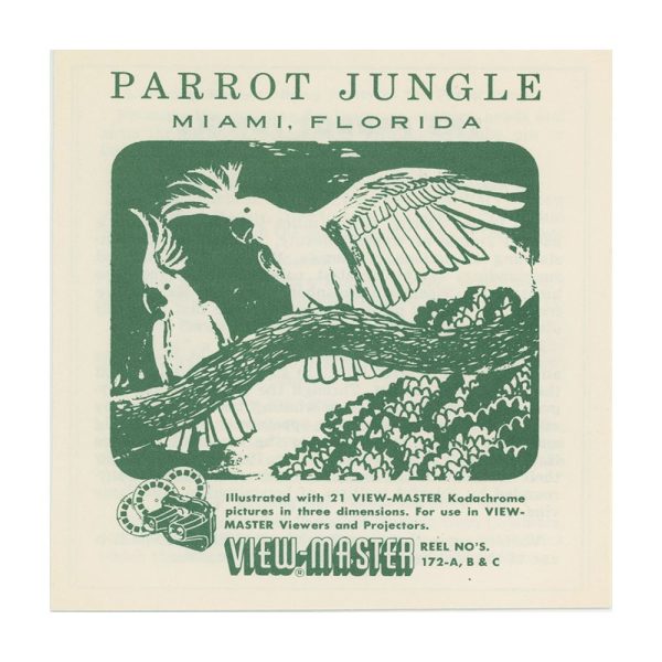 Parrot Jungle - Miami, Florida - View-Master 3 Reel Packet - 1950s views - vintage - (PARROT-S3) Online