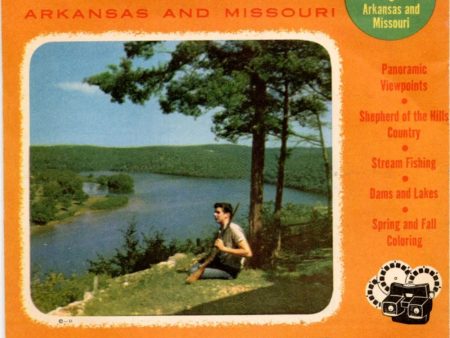 Ozark Mountains - View-Master 3 Reel Packet - 1950s views - vintage -  (ECO-OZA-MT-S3) For Sale