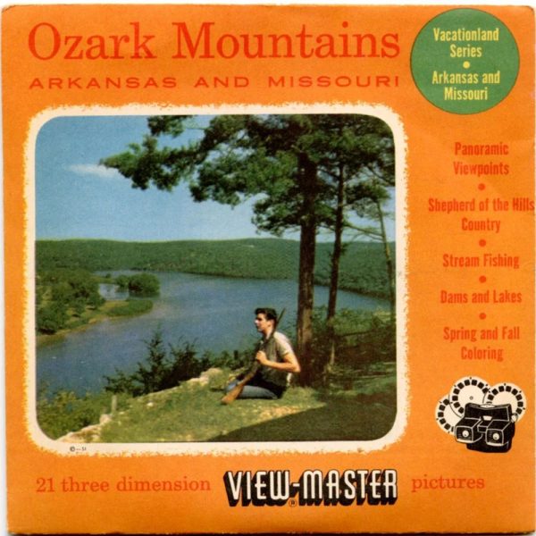 Ozark Mountains - View-Master 3 Reel Packet - 1950s views - vintage -  (ECO-OZA-MT-S3) For Sale