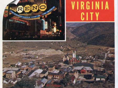 Reno & Virginia City -  View-Master  3 Reel Packet - 1960s views - vintage - (ECO-A157-G1 G2) For Cheap