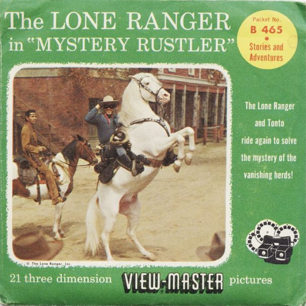 Lone Ranger - Mystery Rustler - View-Master 3 Reel Packet - 1960s - vintage - B465-S4 Online