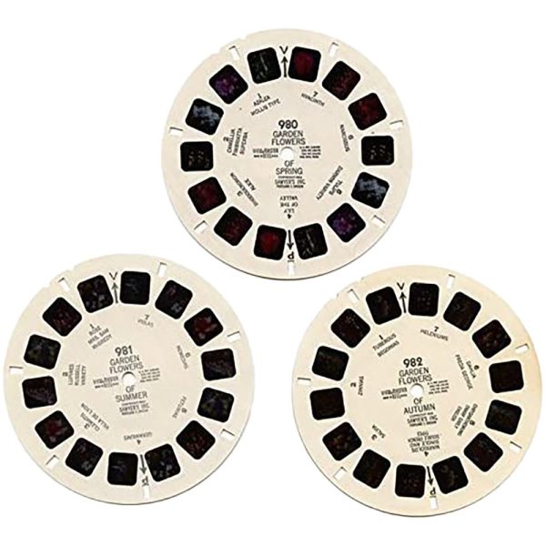 Garden Flowers, Spring, Summer, Autumn - View-Master 3 Reel Set  - (WKT-GFL) on Sale