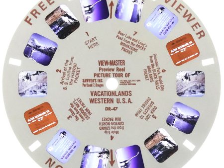 DR-47Sx - Vacationlands Western USA - View-Master Single Reel - vintage - (DR-47-Sx) Fashion