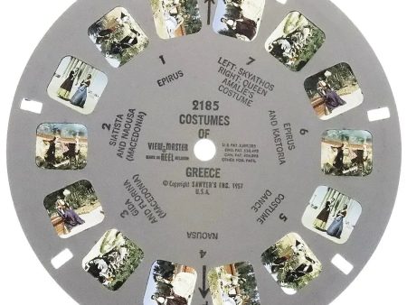 2185 - Costumes of Greece - View-Master - Vintage Single Reel Hot on Sale