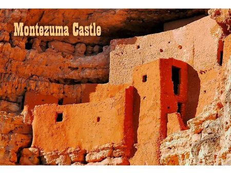 MONTEZUMA CASTLE - 2 Image 3D Magnet for Refrigerator, Whiteboard, Locker Fashion