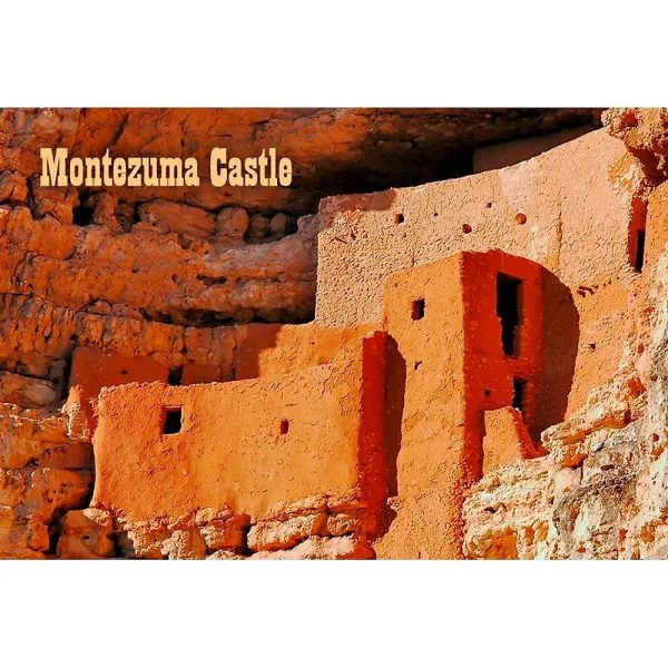 MONTEZUMA CASTLE - 2 Image 3D Magnet for Refrigerator, Whiteboard, Locker Fashion