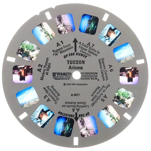 Tucson, Arizona - View-Master 3 Reel Packet - 1976 - vintage - (A367-G5B) For Sale