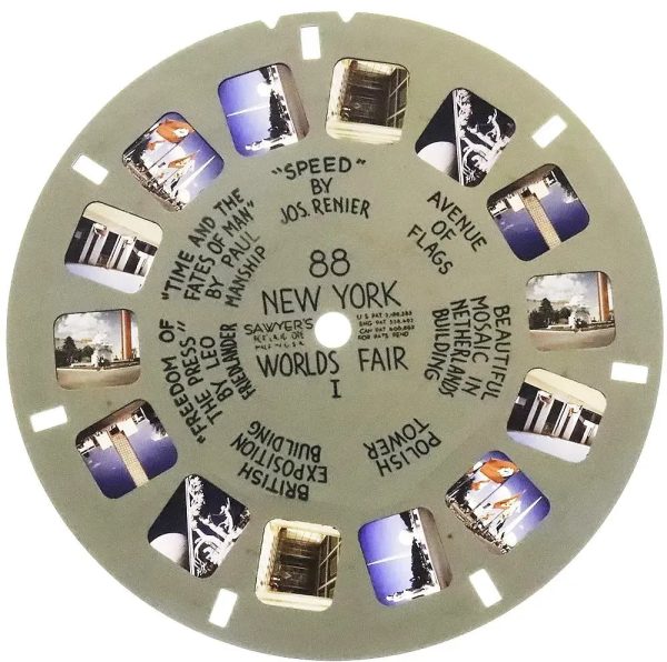 New York worlds Fair I- View-Master Hand Letter  Reel - vintage - (HL-88n) Cheap